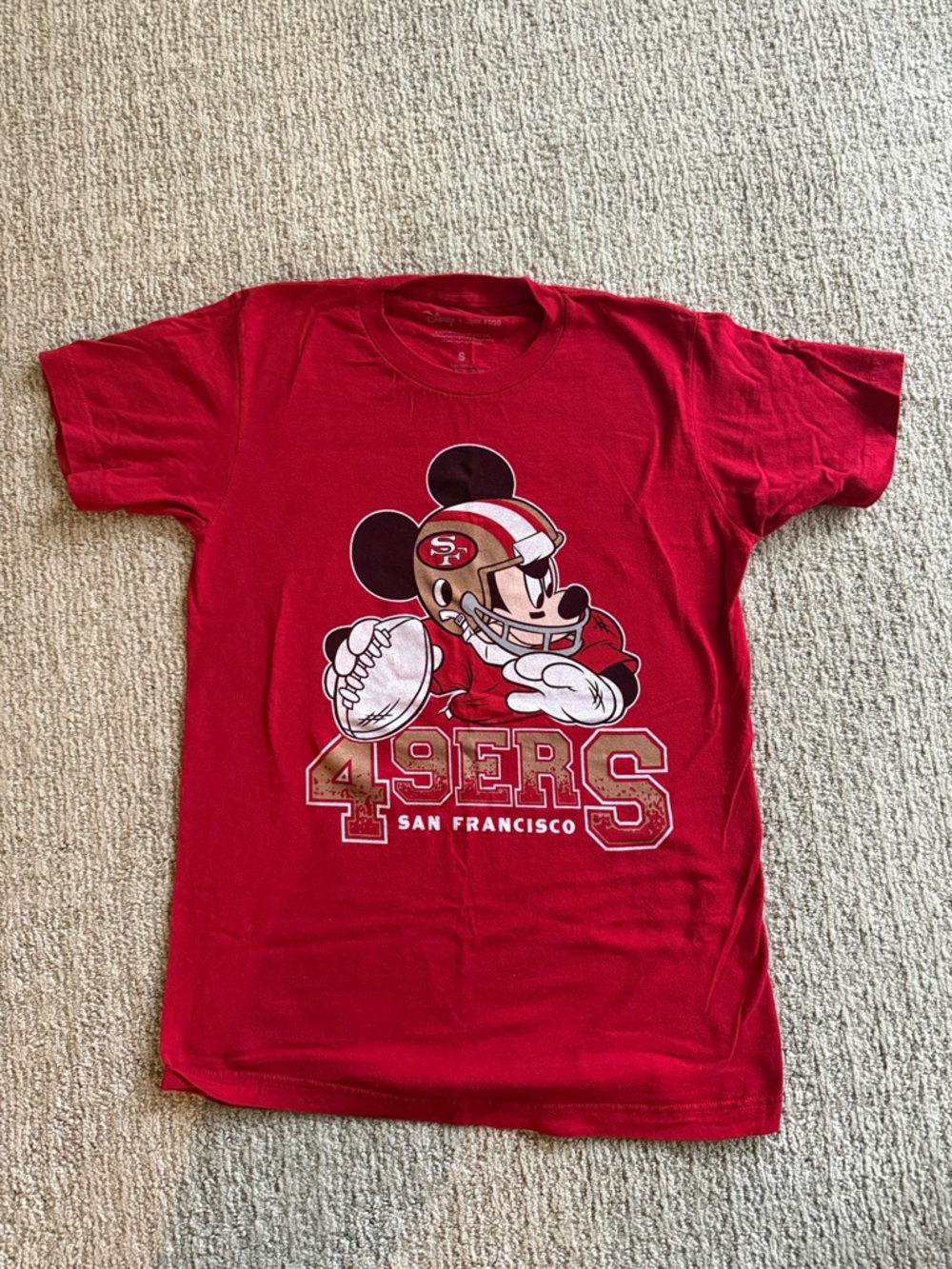 San Francisco 49ers Graphic Tee - Mickey Football Design